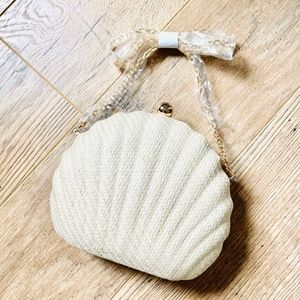 Red Dress Clamshell Clutch or Crossbody Bag